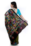 Silkmark Kantha Stitch Saree with Batik Work