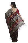 Grace and Style: Women in Black Organic Saree