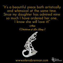 Elena Brennan Jewellery Customer Testimonial on the Children of Lir Ring.