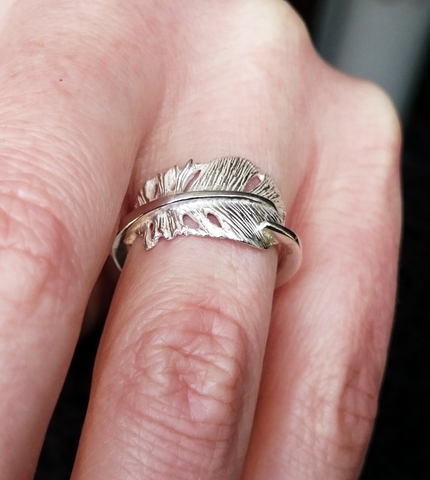 Cherish Ring made by Elena Brennan with sliver sterling in Cavan, Ireland
