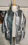 Metallic silver jacket