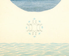 Limited Edition Surfing Art Print "Face Of The Deep" - Mixed Media