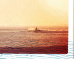 Limited Edition Surfing Art Print "Waterways" - Mixed Media