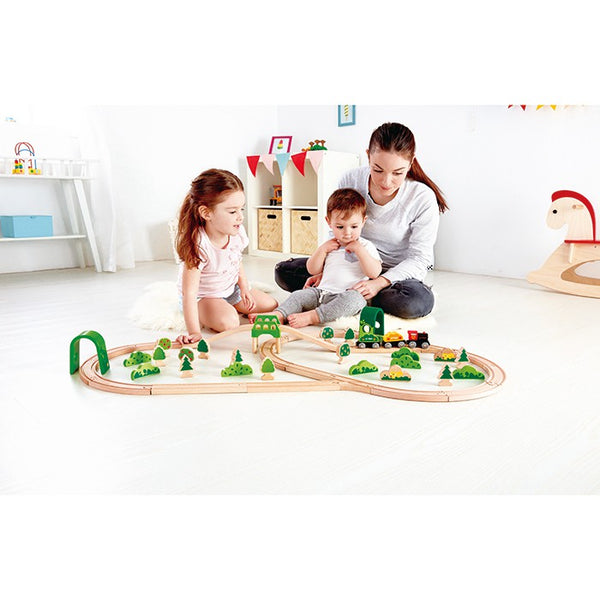 hape forest railway set