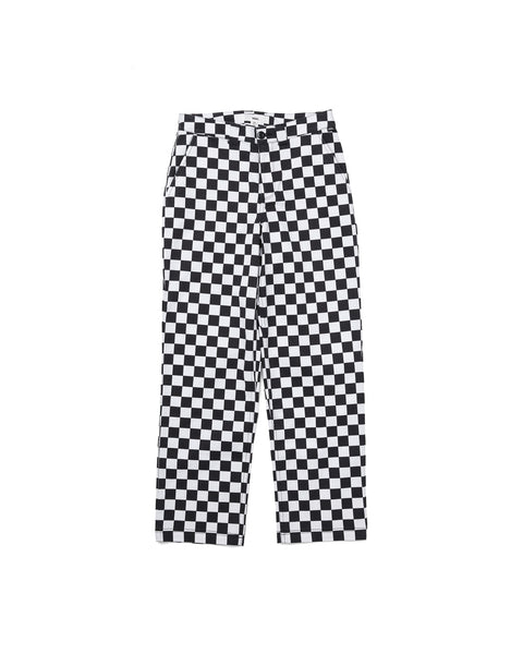 checkerboard vans pants