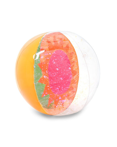 glitter filled beach ball