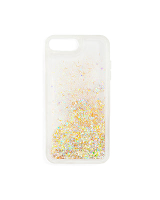 glitter bomb iphone 7 plus case - clear