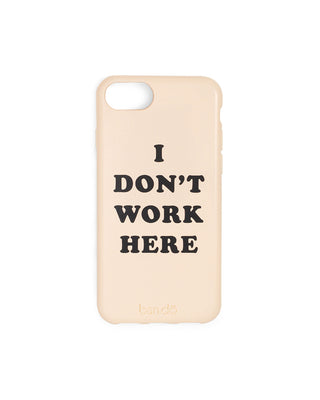 leatherette iphone 7 case - i don't work here
