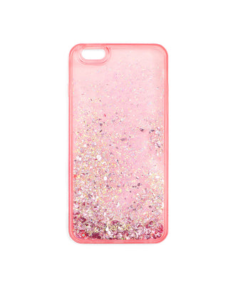 glitter bomb iphone 6/6s plus case - pink stardust
