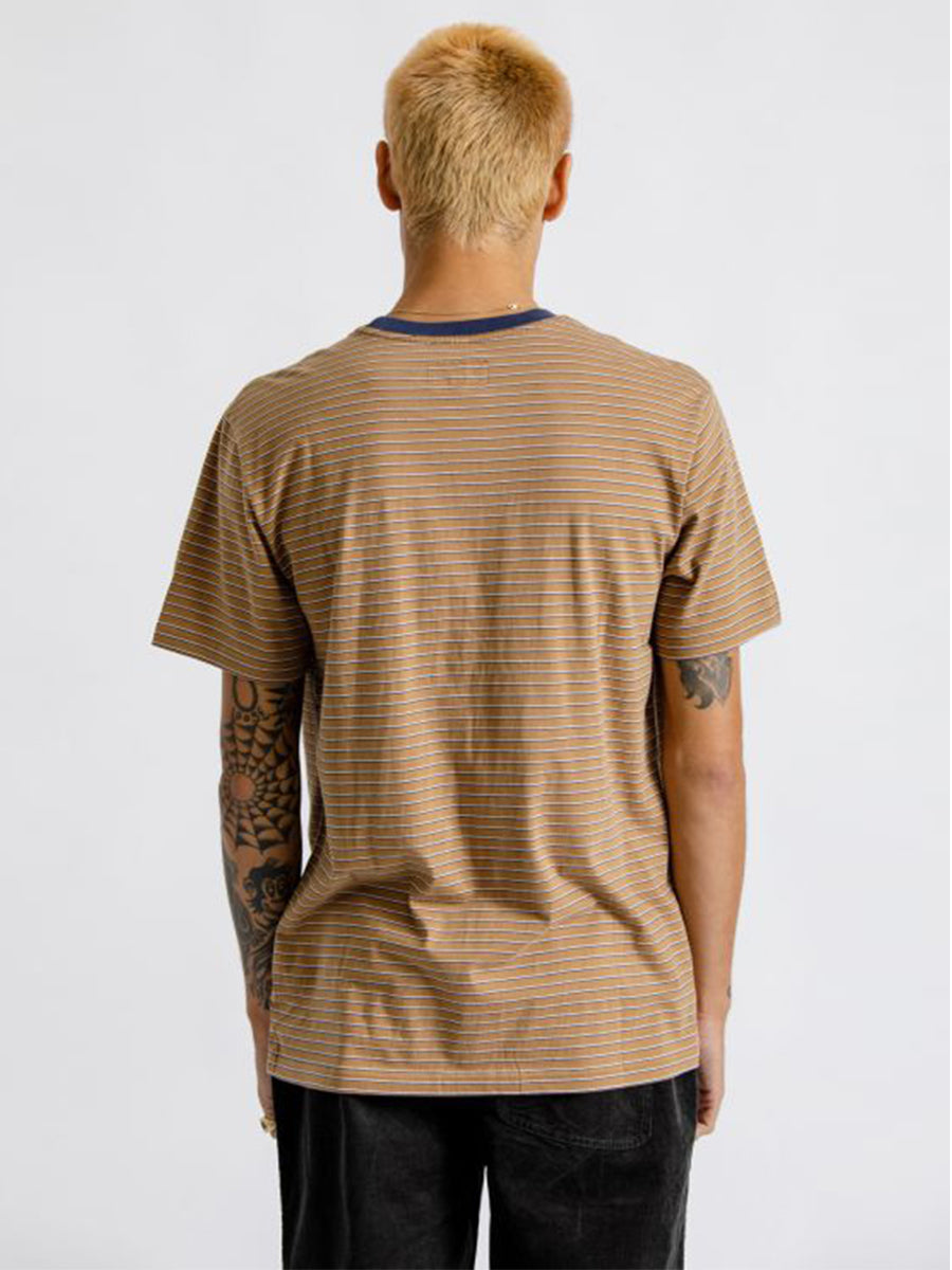 Hilt Short Sleeve Knit - Black, Honey, & Heather Grey