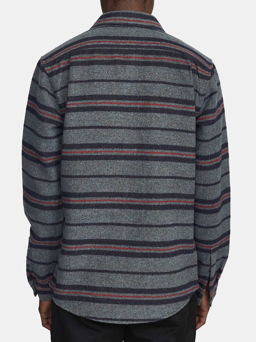 Blanket Long Sleeve Flannel - Navy