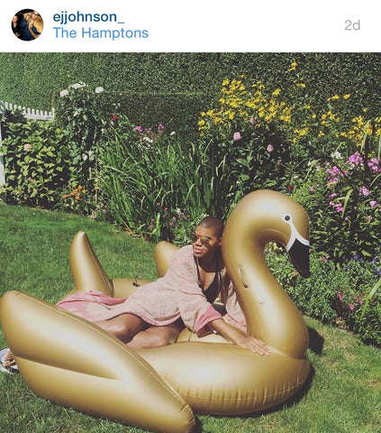EJ JOHNSON LOUNGING- FEATURING THE FUNBOY GOLD SWAN