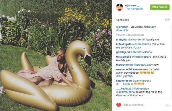 EJ Johnson on the FUNBOY Gold Swan
