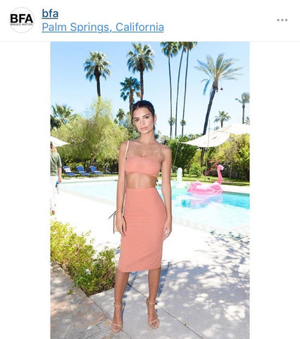 Emrata Coachella style pool float