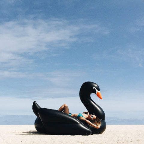 FUNBOY Black Swan Pool Float 