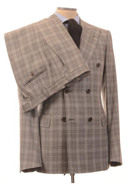 Plaid gray suit by Chiaia Napoli