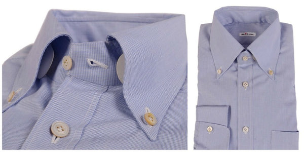 Kiton button down shirt in sky blue