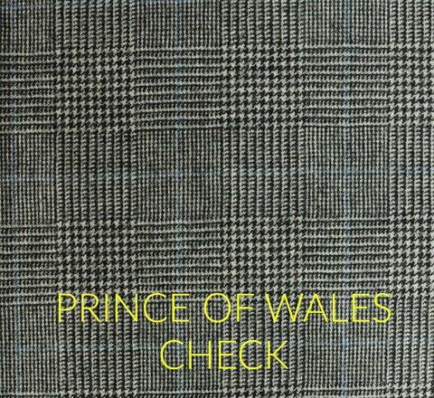 Prince of Wales check fabric pattern