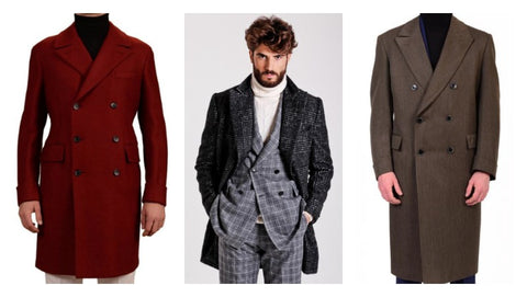 Double breasted overcoat for men by luxury Italian tailors: Belvest, Brioni, Sartoria Partenopea, Isaia and more