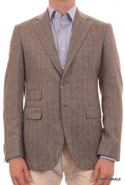 Herringbone jacket in gray from Sartoria Partenopea