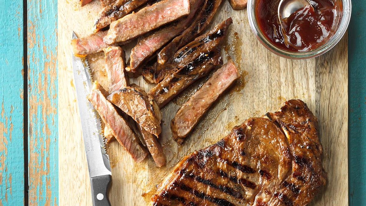 Grilled Marinated Ribeyes