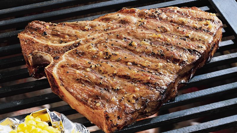 Grilled Peppered Steaks
