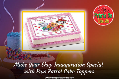 paw patrol cake topper