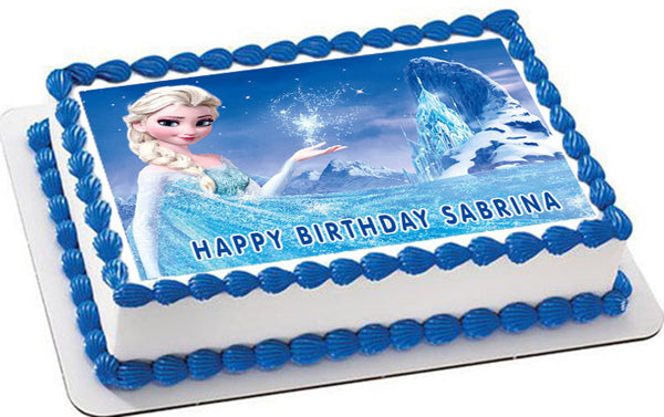 Frozen 1 Edible Birthday Cake Topper Or Cupcake Topper Decor