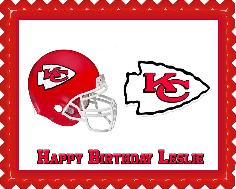 Kansas City Chiefs Edible Cake Toppers – Cakecery