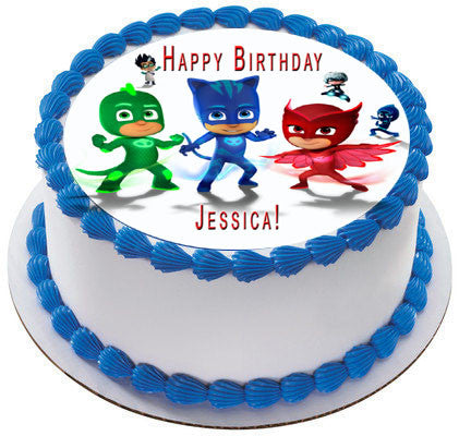 Justice League America Edible Birthday Cake Topper 1/4 1/2 half sheet Frosting