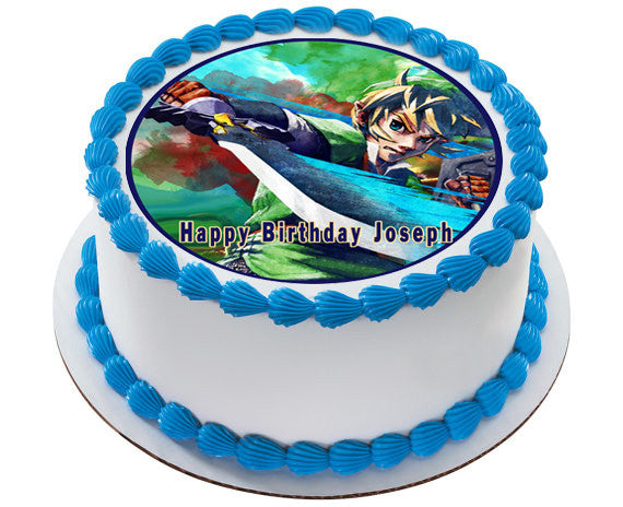 The legend of Zelda - Edible Birthday Cake OR Cupcake Topper – Edible Prints On Cake (EPoC)