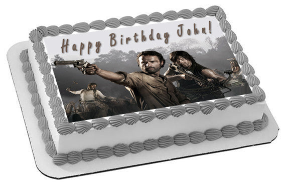 Party Supplies Decorations 7 5 The Walking Dead 2016 Edible Icing