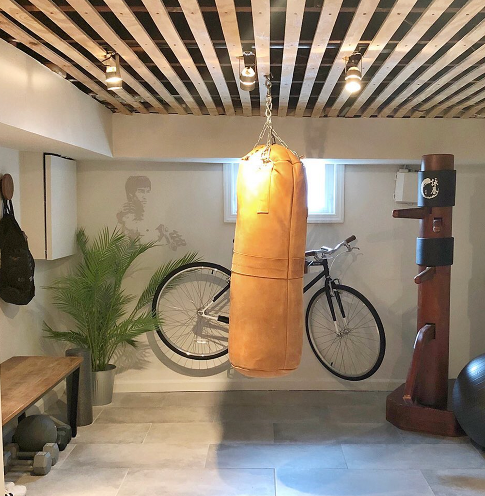 Retro Deluxe Tan Heavy Leather Punching Bag