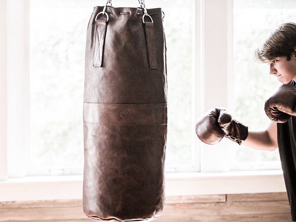 Vintage Leather Heavy Punching Boxing Bag
