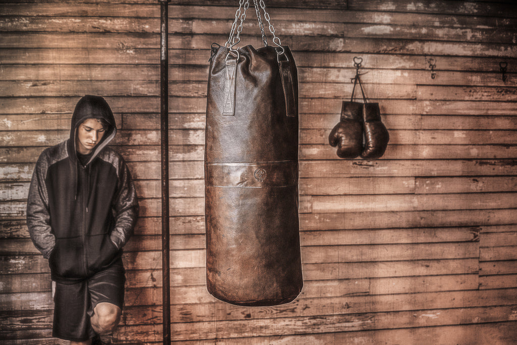 Retro Vintage Leather Heavy Boxing Punching Bag