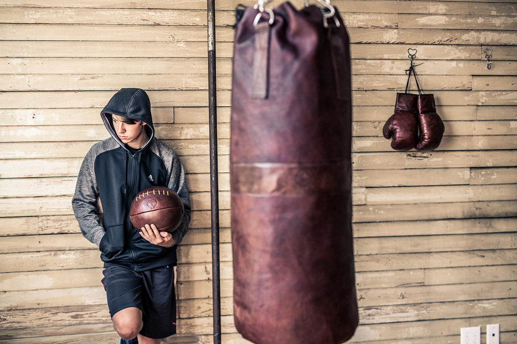 Custom Made/Custom Logo Handmade Leather Heavy Punching Boxing Bag Vintage