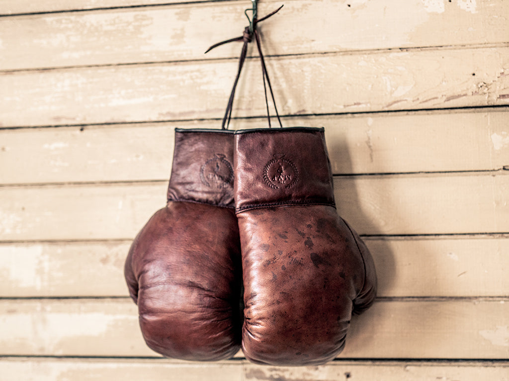 Vintage Leather Boxing Gloves | Handmade