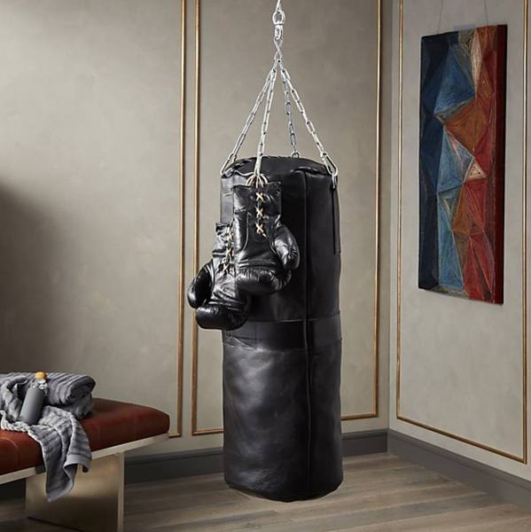 Executive Black Leather Heavy Punching Bag