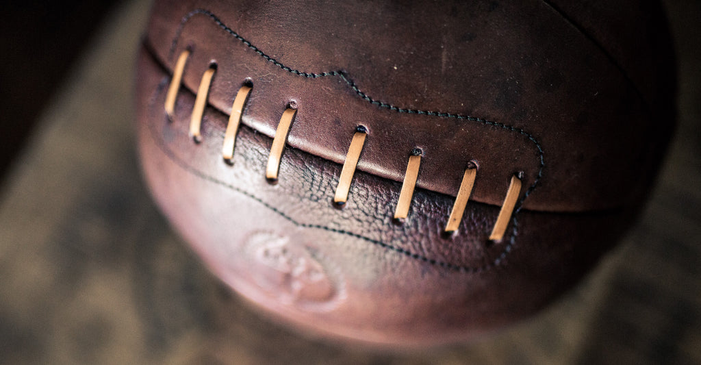 Vintage Leather Medicine Ball | Handmade
