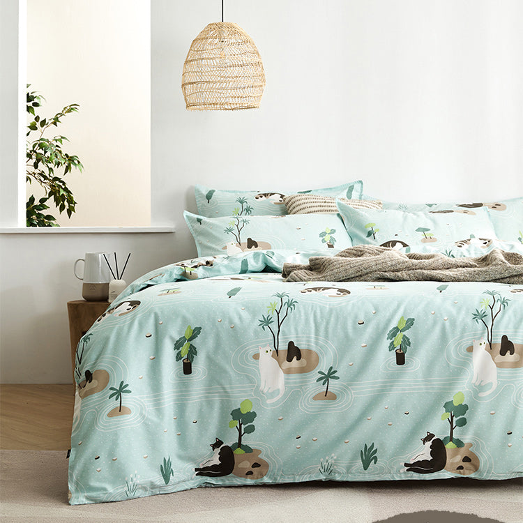 greenery duvet set