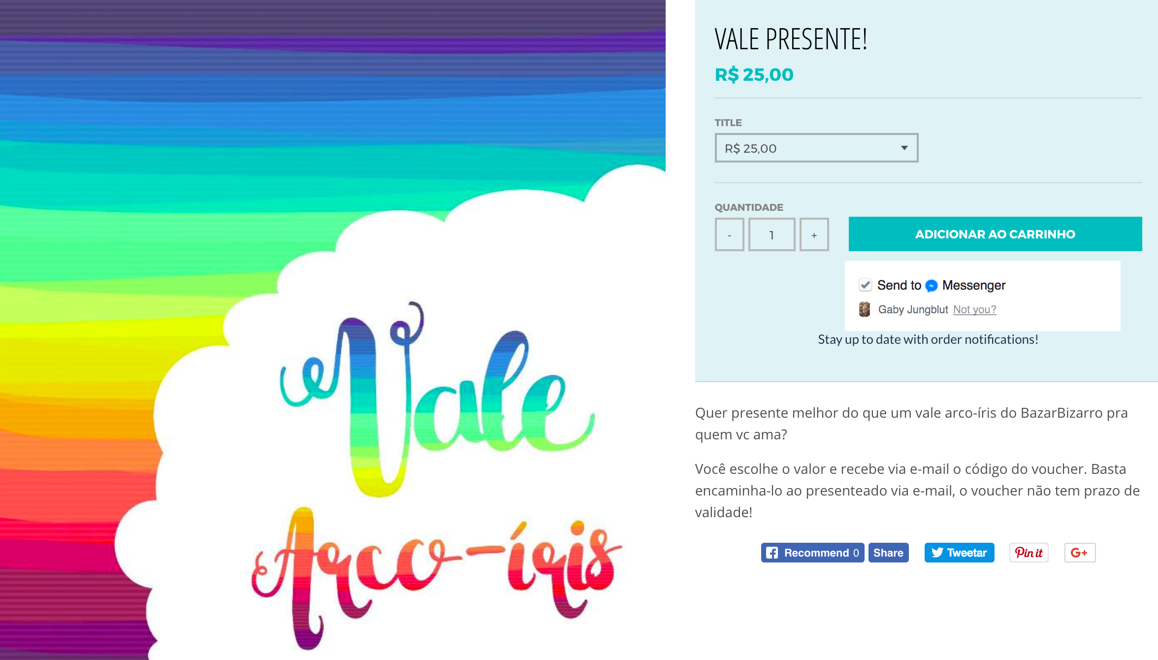 Bazar Bizarro Vale Presente Shopify