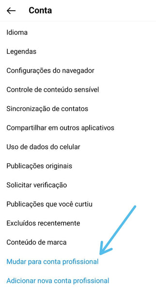 Passo a passo de como configurar uma conta profissional no Instagram