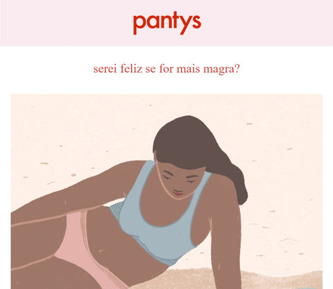 e-mail storytelling Pantys reconhecimento de marca