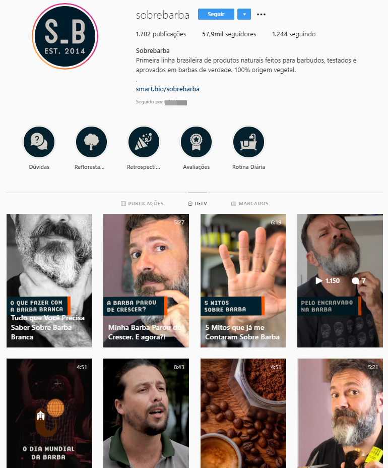 igtv sobrebarba