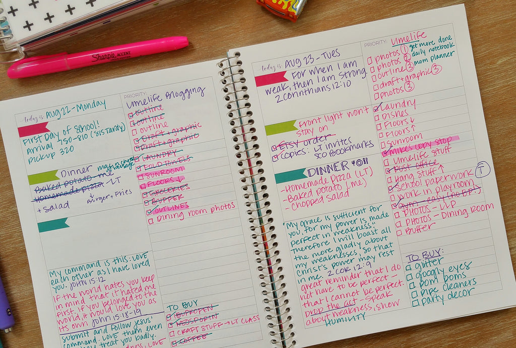 Limelife Planner Daily Notebooks are a great way to organize your daily routine.