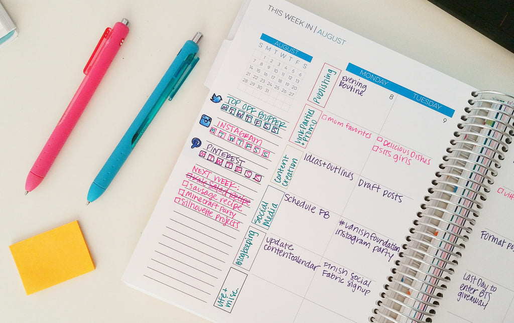 how to organize blogging tasks