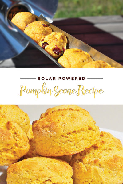 Delicious pumpkin scones from the GoSun solar cooker