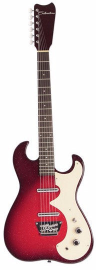 Silvertone 1449 Red Silver Flake Burst