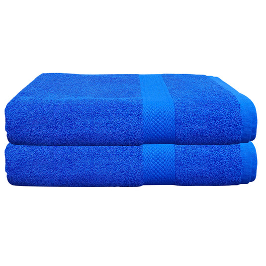 Quattro Export Quality 100% Cotton Bath Towel 400 GSM, (Soft & Absorbent) | Pack Of 2 - Regency India