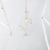 Nested Golden Cuboid Ceiling Lamp
